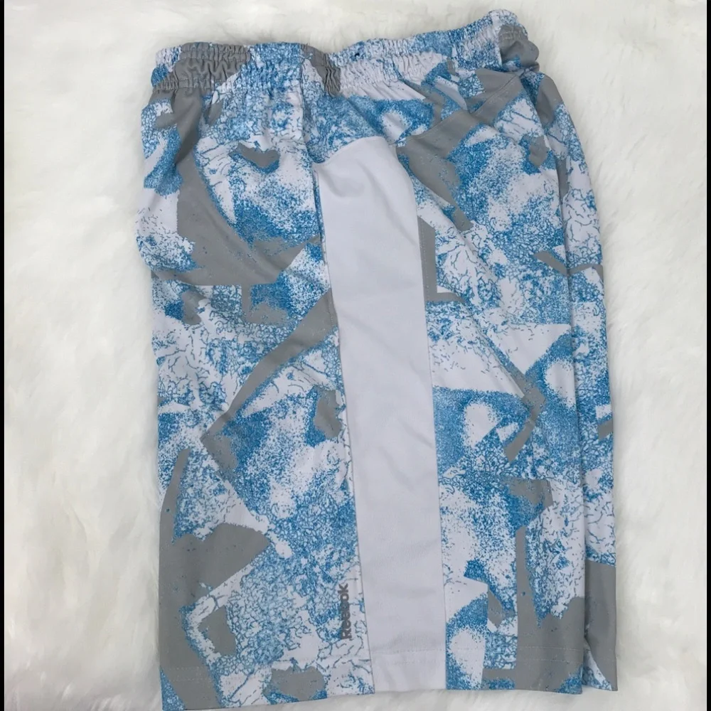 Reebok Boys Blue Geometric‎ Board Shorts Size 14-16